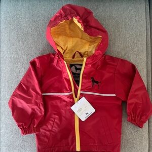 The Black Dog Red Jacket with Yellow Lining